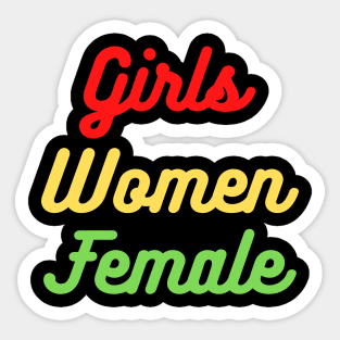 Beatiful girls,women, female Sticker